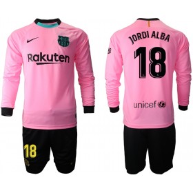 Camisolas de futebol FC Barcelona Jordi Alba 18 Criança Equipamento 3ª 2020/21 Manga Comprida